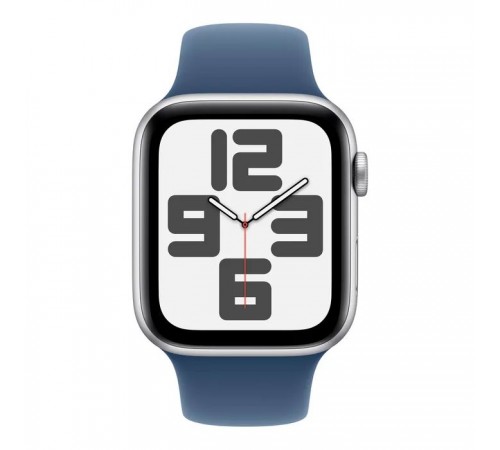 Смарт-годинник Apple Watch SE 2024 GPS 44mm Silver Aluminium Case with Denim Sport Band - S/M (MXEQ3QH/A) Смарт-годинник Apple Watch SE 2024 GPS 44mm Silver Aluminium Case with Denim Sport Band - S/M (MXEQ3QH/A)