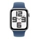 Смарт-годинник Apple Watch SE 2024 GPS 44mm Silver Aluminium Case with Denim Sport Band - S/M (MXEQ3QH/A)