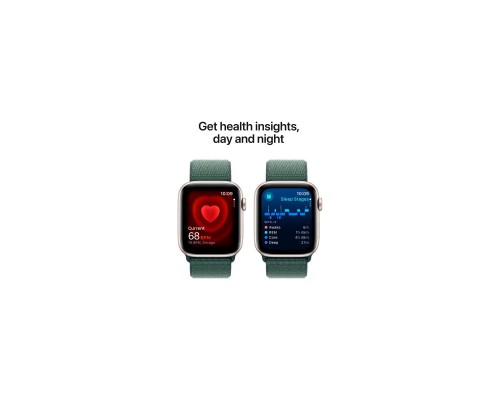 Смарт-годинник Apple Watch SE 2024 GPS 44mm Starlight Aluminium Case with Lake Green Sport Loop (MXEW3QH/A) Смарт-годинник Apple Watch SE 2024 GPS 44mm Starlight Aluminium Case with Lake Green Sport Loop (MXEW3QH/A)
