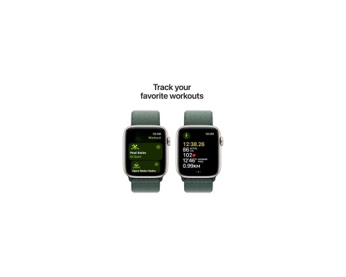 Смарт-годинник Apple Watch SE 2024 GPS 44mm Starlight Aluminium Case with Lake Green Sport Loop (MXEW3QH/A) Смарт-годинник Apple Watch SE 2024 GPS 44mm Starlight Aluminium Case with Lake Green Sport Loop (MXEW3QH/A)