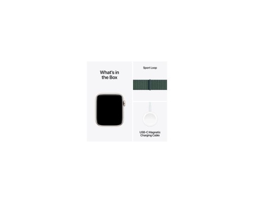 Смарт-годинник Apple Watch SE 2024 GPS 44mm Starlight Aluminium Case with Lake Green Sport Loop (MXEW3QH/A) Смарт-годинник Apple Watch SE 2024 GPS 44mm Starlight Aluminium Case with Lake Green Sport Loop (MXEW3QH/A)