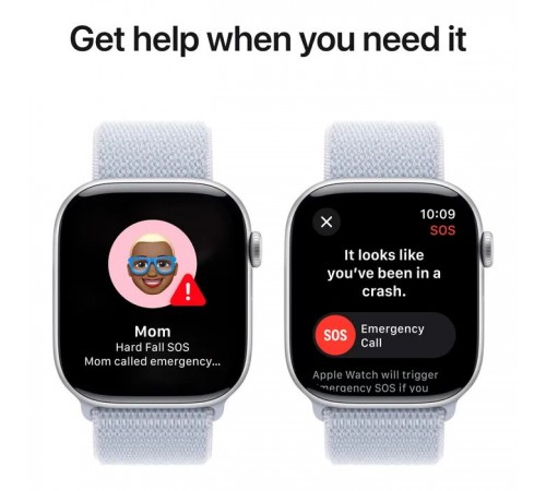Смарт-годинник Apple Watch Series 10 GPS 46mm Silver Aluminium Case with Blue Cloud Sport Loop (MWWN3QH/A) Смарт-годинник Apple Watch Series 10 GPS 46mm Silver Aluminium Case with Blue Cloud Sport Loop (MWWN3QH/A)