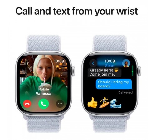 Смарт-годинник Apple Watch Series 10 GPS 46mm Silver Aluminium Case with Blue Cloud Sport Loop (MWWN3QH/A) Смарт-годинник Apple Watch Series 10 GPS 46mm Silver Aluminium Case with Blue Cloud Sport Loop (MWWN3QH/A)