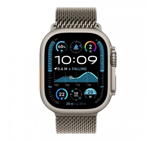 Смарт-годинник Apple Watch Ultra 2 2024 GPS + Cellular 49mm Natural Titanium Case with Natural Titanium Milanese Loop (MX4M3UL/A) Смарт-годинник Apple Watch Ultra 2 2024 GPS + Cellular 49mm Natural Titanium Case with Natural Titanium Milanese Loop (MX4M3UL/A)