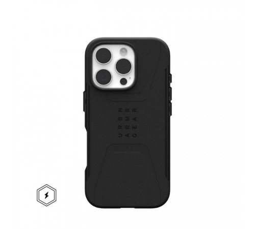 Чохол до мобільного телефона UAG iPhone 16 Pro Civilian Magsafe Black (114444114040) Чохол до мобільного телефона UAG iPhone 16 Pro Civilian Magsafe Black (114444114040)