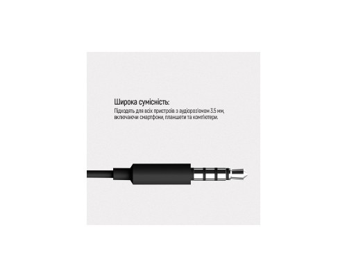 Навушники ColorWay 3.5 mm Wired Earphone Sound Wave Black (CW-WD04BK)