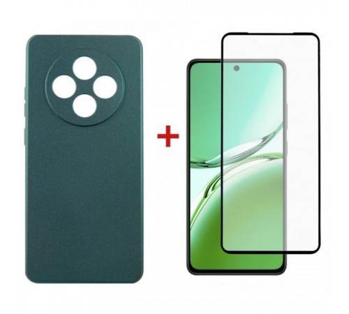 Чохол до мобільного телефона Dengos Oppo Reno 12 F/FS Soft + glass (Green) (DG-KM-115)