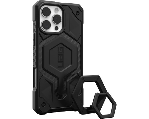 Чохол до мобільного телефона UAG iPhone 16 Pro Max, Monarch Pro Magsafe Carbon Fiber/Black Stand (1144571BV01)