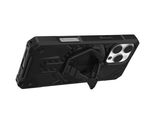 Чохол до мобільного телефона UAG iPhone 16 Pro Max, Monarch Pro Magsafe Carbon Fiber/Black Stand (1144571BV01)