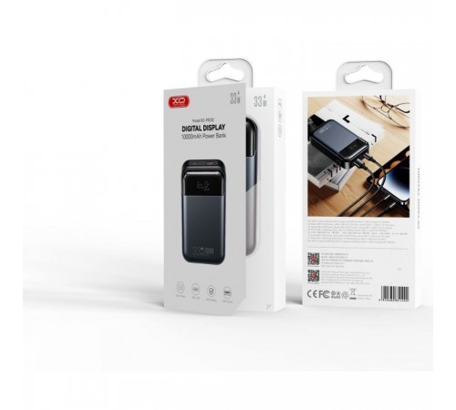 Батарея универсальная XO 10000mAh, PD/30W, QC/22.5W, PPS/33W, black (PR232_Black) Батарея универсальная XO 10000mAh, PD/30W, QC/22.5W, PPS/33W, black (PR232_Black)