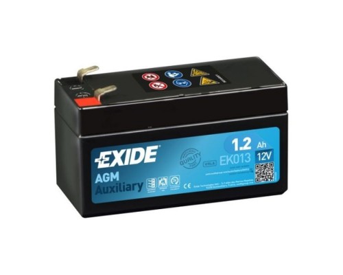 Аккумулятор автомобильный EXIDE START-STOP AGM 1,2Ah (+/-) (18CCA) (EK013) Аккумулятор автомобильный EXIDE START-STOP AGM 1,2Ah (+/-) (18CCA) (EK013)
