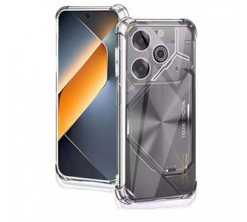 Чохол до мобільного телефона BeCover Anti-Shock Tecno POVA 6 (LI7) Clear (712784) Чохол до мобільного телефона BeCover Anti-Shock Tecno POVA 6 (LI7) Clear (712784)