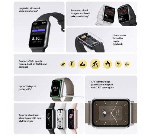 Фітнес браслет Xiaomi Smart Band 9 Pro (BHR8710GL) Obsidian Black (1111143) Фітнес браслет Xiaomi Smart Band 9 Pro (BHR8710GL) Obsidian Black (1111143)