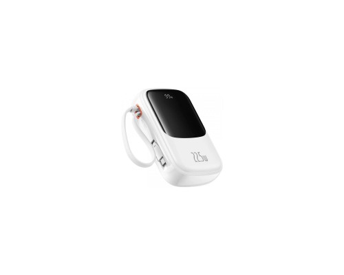 Батарея універсальна Baseus Qpow Pro+ 20000mAh 22,5W, PD/3.0, QC/3.0, FCP, AFC, built-in USB-C cable, white (P10067103213-00) Батарея універсальна Baseus Qpow Pro+ 20000mAh 22,5W, PD/3.0, QC/3.0, FCP, AFC, built-in USB-C cable, white (P10067103213-00)