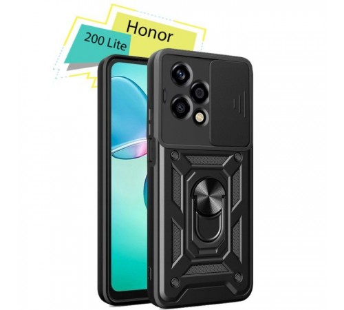 Чохол до мобільного телефона BeCover Military Honor 200 Lite Black (713044) Чохол до мобільного телефона BeCover Military Honor 200 Lite Black (713044)