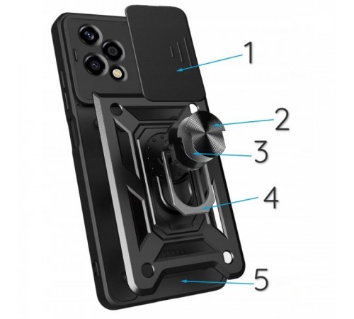 Чохол до мобільного телефона BeCover Military Honor 200 Lite Black (713044) Чохол до мобільного телефона BeCover Military Honor 200 Lite Black (713044)