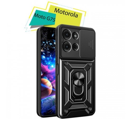Чохол до мобільного телефона BeCover Military Motorola Moto G75 Black (713060) Чохол до мобільного телефона BeCover Military Motorola Moto G75 Black (713060)
