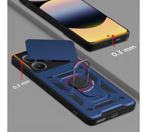 Чохол до мобільного телефона BeCover Military Xiaomi Redmi Note 14 5G Blue (713093)