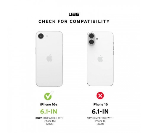 Чохол до мобільного телефона UAG iPhone 16E (4th Gen, 2025), Essential Armor MagSafe, Cloud Blue (114496114151) Чохол до мобільного телефона UAG iPhone 16E (4th Gen, 2025), Essential Armor MagSafe, Cloud Blue (114496114151)