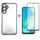 Чохол до мобільного телефона Dengos Samsung Galaxy A16 Matte + glass (Black) (DG-KM-133)