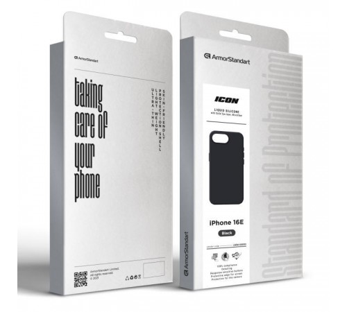 Чохол до мобільного телефона Armorstandart ICON2 Case Apple iPhone 16e Black (ARM83850) Чохол до мобільного телефона Armorstandart ICON2 Case Apple iPhone 16e Black (ARM83850)
