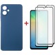 Чохол до мобільного телефона Dengos Kit Samsung Galaxy A06 Carbon + 2 pcs glass (Blue) (DG-CTG2P-06)