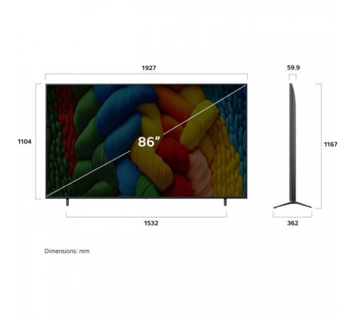 Телевізор LG 86NANO81A6A Телевізор LG 86NANO81A6A