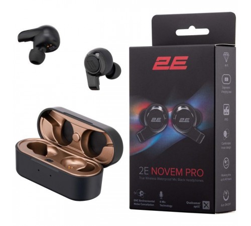 Наушники 2E Novem Pro True Wireless Waterproof Mic Black (2E-EBTWNPBK) Наушники 2E Novem Pro True Wireless Waterproof Mic Black (2E-EBTWNPBK)