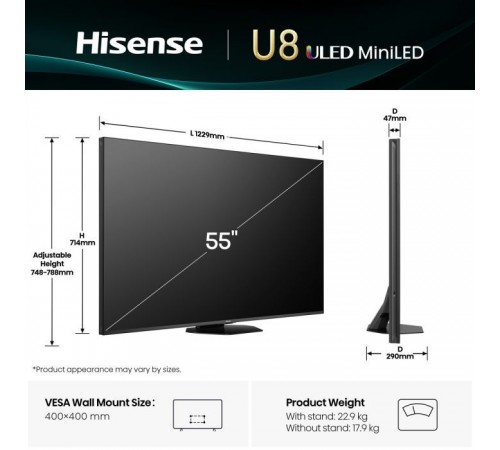 Телевізор Hisense 55U8Q Телевізор Hisense 55U8Q