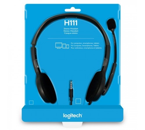 Наушники Logitech H111 Stereo Headset with 1*4pin jack (981-000593) Наушники Logitech H111 Stereo Headset with 1*4pin jack (981-000593)