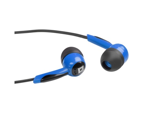Наушники Defender Basic 604 Black-Blue (63608)