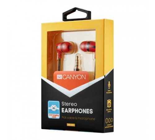 Навушники Canyon CNS-CEP4R Red (CNS-CEP4R) Навушники Canyon CNS-CEP4R Red (CNS-CEP4R)
