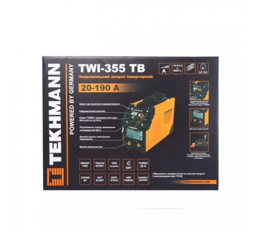 Зварювальний апарат Tekhmann TWI-355 TB (847861)