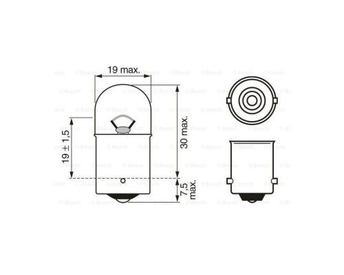Автолампа Bosch 5W (1 987 302 204) Автолампа Bosch 5W (1 987 302 204)