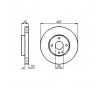 Гальмівний диск Bosch 0 986 478 638