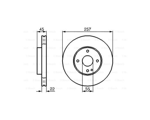 Тормозной диск Bosch 0 986 478 638 Тормозной диск Bosch 0 986 478 638