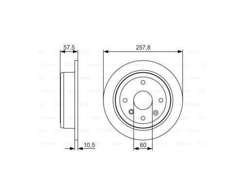 Тормозной диск Bosch 0 986 479 S08 Тормозной диск Bosch 0 986 479 S08