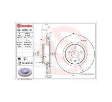 Гальмівний диск Brembo 09.N265.21