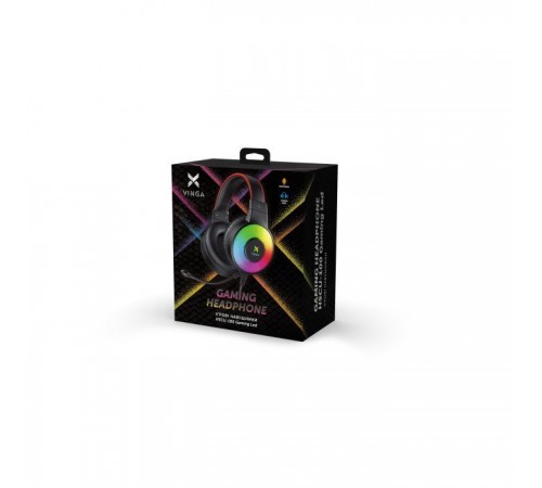 Наушники Vinga HSCU-100 Gaming LED Black (HSCU-100) Наушники Vinga HSCU-100 Gaming LED Black (HSCU-100)