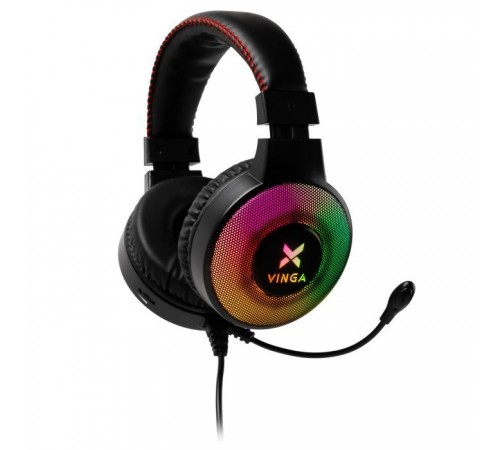 Наушники Vinga HSCU-100 Gaming LED Black (HSCU-100) Наушники Vinga HSCU-100 Gaming LED Black (HSCU-100)