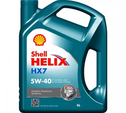 Моторное масло Shell Helix HX7 5W40 4л (2123) Моторное масло Shell Helix HX7 5W40 4л (2123)