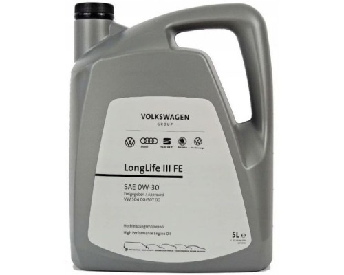 Моторное масло VAG VW LongLife III FE 0W-30, 5л (73035) Моторное масло VAG VW LongLife III FE 0W-30, 5л (73035)