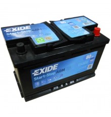 Акумулятор автомобільний EXIDE START-STOP AGM 80A (EK800)