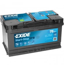 Акумулятор автомобільний EXIDE START-STOP EFB 75A (EL752)