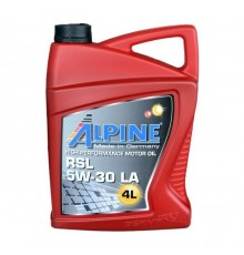 Моторное масло Alpine 5W-30 RSL 4л (0305-4)