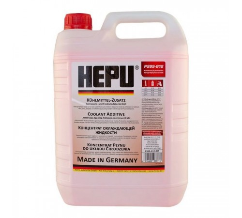 Антифриз HEPU концентрат G12 красный. 5 л. (107297) Антифриз HEPU концентрат G12 красный. 5 л. (107297)