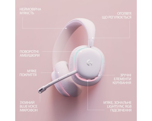 Навушники Logitech G735 Wireless Gaming Headset Off-White (981-001083) Навушники Logitech G735 Wireless Gaming Headset Off-White (981-001083)