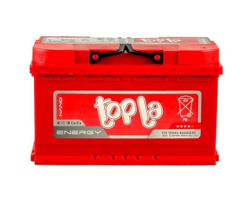 Акумулятор автомобільний Topla 100 Ah/12V Energy короткий (108 000)