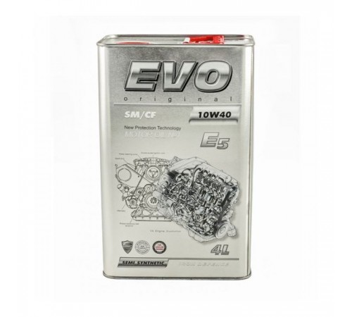 Моторна олива EVO E5 10W-40 SM/CF 4L (E5 4L 10W-40) Моторна олива EVO E5 10W-40 SM/CF 4L (E5 4L 10W-40)