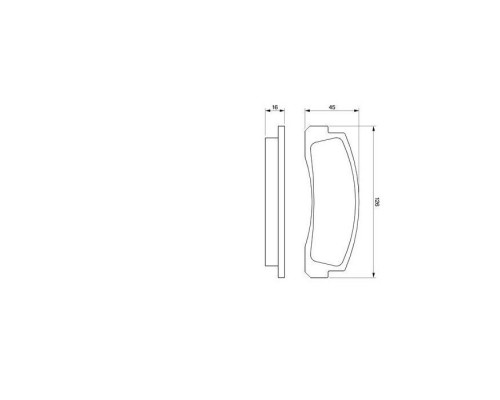 Тормозные колодки Bosch 0 986 466 601 Тормозные колодки Bosch 0 986 466 601